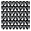 120 Pack 2 Inch Black Color Barrettes Women Metal Snap Hair Clips Accessories