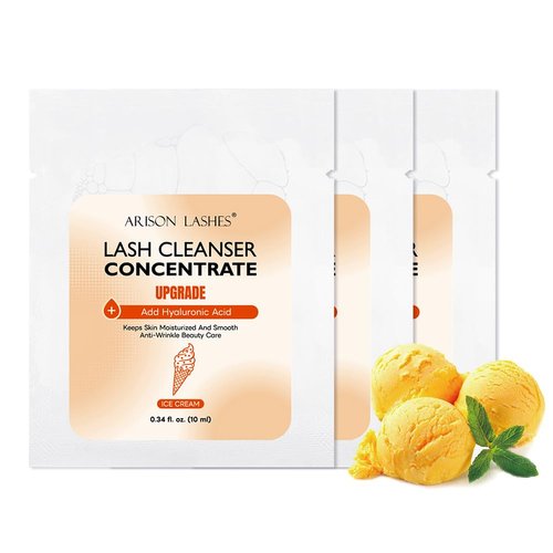 ARISON LASHES Lash Shampoo Concentrate 30ml Eyelash Cleanser Concentrate Professional Lash Extensions Shampoo-Make 3 Bottles 60ml Lash Shampoo