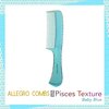 Allegro Comb 1004 Wide Tooth Detangling Hair Combs For Women, Stylists & Curly Hair Teasing Comb Mens Comb 1 Piece. (Baby Blue)