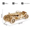 ROKR 3D Wooden Puzzle for Adults Mechanical Car Model-DIY Building Vehicle Kits-Brain Teaser Toys-Gift for Men Women on Birthday/Christmas Day(Grand Prix Car)