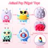 Pop Party Favors for Kids,3D Pop Animals Its Fidget Toys,Silicone Animal Suction Toys,Birthday Gifts for Boys & Girls,Goodie Bag Stuffers,Pinata Stuffers,Carnival Prizes,Treasure Chest for Kids Prizes