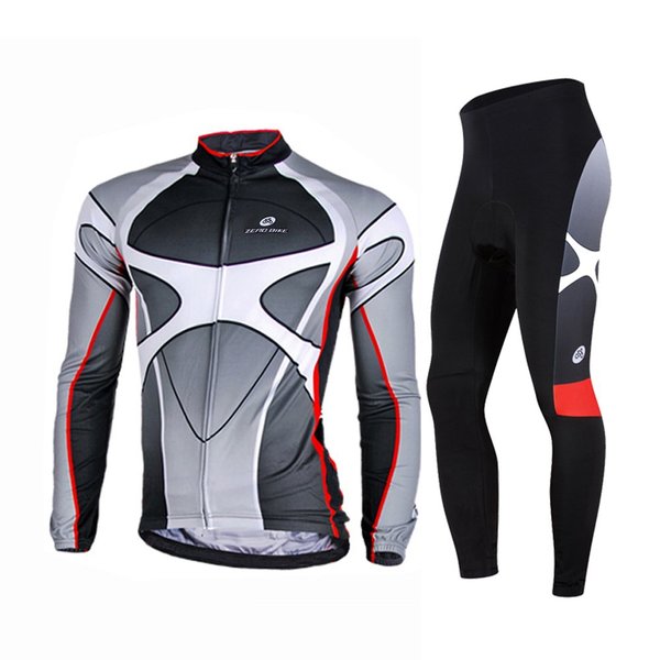 ZEROBIKE Men's Soft Long Sleeve Breathable Bicycle Cycling Jersey Polyester Clothing Outdoor Sports Fall Autumn