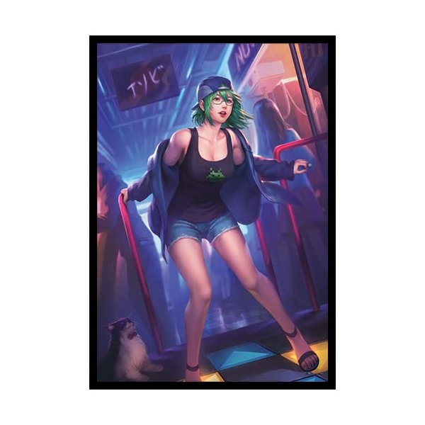 Tracey Tran - Retro Gamer - 100 Matte TCG Card Sleeves (FN56S) - Fantasy North (Mini)