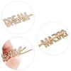6 Pieces Word Letter Hair Clips Rhinestones Hair Barrettes Crystal Bobby Pins for Women Hair Accessories