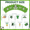 48Pcs Soccer Cupcake Toppers and Wrappers Soccer Party Supplies Soccer Cupcake Decorations for Boys Kids Teens Sport Theme Birthday Cupcake Picks for Soccer Birthday Football Holiday Party Favor Decor