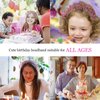 ACO-UINT Hot Pink Birthday Crown for Girls, Cute It's My Birthday Headband Birthday Tiara for Women, Happy Birthday Headband Pink Birthday Decorations Gifts for Women