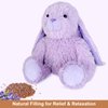 SuzziPals Heatable & Coolable Bunny Stuffed Animal Heating Pad for Period Cramps & Pain, Lavender Bunny Plush for Anxiety, Rabbit Stuffed Animals for Kids & Adults, Bunny Plushies Gifts