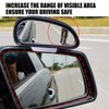 Car Blind Spot Mirrors, Adjustable Auxiliary Universal Wide Angle Mirror for Universal Car SUV Mirrors Strong Adhesive HD Glass Mirror Frame Thickness Less than 5MM (R)