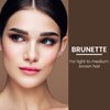True + Luscious Brow Definer Pencil - Pomade & Powder Combo With Organic Castor Oil - Fills, Shapes Eyebrows - Waterproof - Brunette