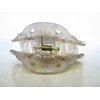 Lite gray iredescent marbled acrylic hair claw clip