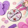 VercanMonth 8 Set Spa Party Supplies Include Nail Kits for Girls Spa Party Nail Game Spinner Disposable Slippers Nail Files for Spa Themed Birthday Party Favors Sleepover Party Slumber Party