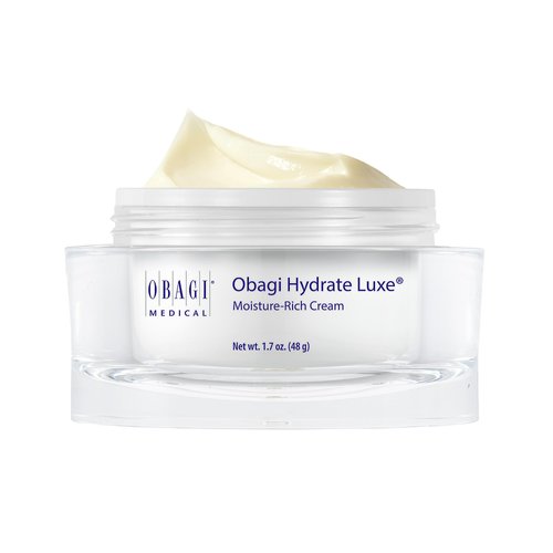 Obagi Hydrate Luxe Ultra-Rich Facial Moisturizer – Non-Comedogenic with Tara Seed Extract and Biomimetic Peptides – Intensive Night Face Cream for Dry, Sensitive or Aging Skin – 1.7 oz