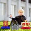 Gersoniel 10 Pcs Medieval Party Decorations Medieval Knights Decorations Knight Birthday Party Supplies Medieval Honeycomb Centerpiece Castle Table Centerpiece Medieval Table Topper for Baby Shower