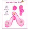 Jeowoqao Dress up Shoes Princess Dresses for Girls, Little Girls Princess Dress up Clothes Set- 1pc TuTu Skirt with 3ps Skirt Veils, Play Toys for Girls Age 3 4 5 6 Years Birthday Gift