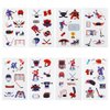 24 Sheets Ice Hockey Temporary Tattoos, Birthday Decorations Hockey Party Favors