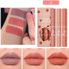 MYUANGO 3Pcs Matte Liquid Lipstick Makeup Set, Pigment Velvety Nude Lip Stain Waterproof Long-Lasting Wear Lip Gloss Make up Gift Set (Set D)