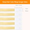 TOFAFA Hair Color Rings 100% Human Hair Color Sample Testing Color Samples 9 inch Light Blonde Hair Color