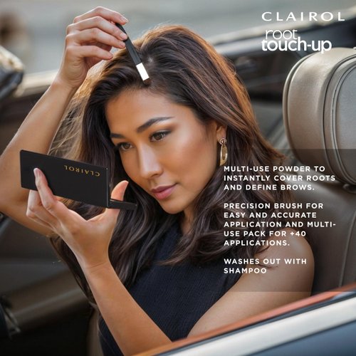 Clairol Root Touch-Up Temporary Concealing Powder, Dark Brown Hair Color, 1 Count