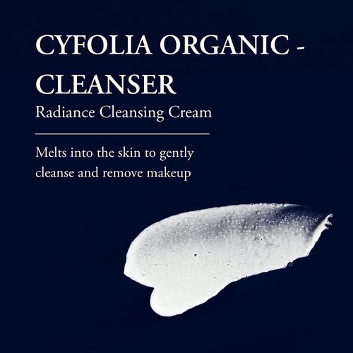 Phytomer Cyfolia Organic Cleansing Cream | Healthy, All-Natural Facial Cleanser | Certified Organic | Gentle Face Cleanser & Makeup Remover | Radiant, Glowing, Softer Skin | 150 ml