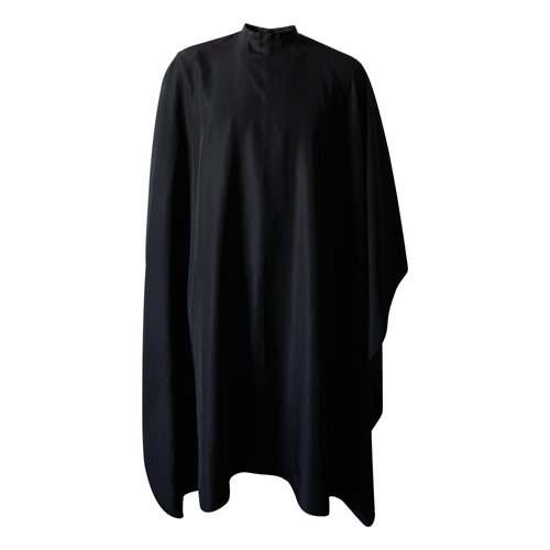 SMARTHAIR Professional Salon Cape Polyester Haircut Apron Barber Cape,54"x62",Black,C007001E-L
