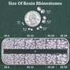 Resin Rhinestones for Crafting with B7000 Jewelry Glue, 1 Box Clear Flatback Crystals with 3Pcs 10ml Glue for Bedazzling Crafts DIY Nail Art Makeup，Non Hotfix Gems for Clothing Shoes