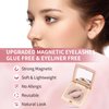 Magnetic Eyelashes, Reusable Dual Magnetic Lashes without Eyeliner, Natural Look Magnetic Eyelashes with Applicator, Soft Magnets False Eyelashes, No Glue & No Makeup Remover, Sweet Cat