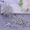 HAIPEI Bridal Wedding Hair comb Wedding Headpiece for Bride Rhinestone Wedding Headband Crystal Hair Accessories for Women and Girls (Silver), one size