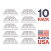 Excel Blades Mini Utility Knife Replacement Blades, Made in the USA, Multipurpose Carbon Steel Blade Replacements for Mini Box Cutters and Utility Knives, 1.1 x .375 x .018, 10-Pack