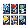 24 Pieces Make Your Own Planet Stickers Make A Face Stickers for Kids Toddlers with Planets Solar System DIY Craft Stickers Kids Party Favor Supplies Crafts