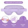 NEWGO Cooling Gel Eye Mask Reusable Cold Eye Mask for Puffy Eyes, Eye Ice Pack Eye Mask with Soft Plush Backing for Dark Circles, Migraine, Stress Relief - Purple