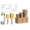 YONICO Router Bits Set Dado Straight Bit Undersize Plywood 3 Bit 1/4-Inch Shank 14323q