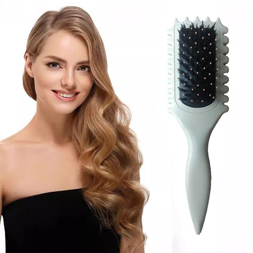 CBSHKLW Hair Brush for Curly Hair, Hair Brush, Curling Brush, Applicable Comb for Combing Curly Hair for Women and Men (Grey)