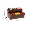 Vegetable Shelves Miniature Furniture Accessories Mini Stands for Display Doll Furniture Doll House Storage Rack Model Miniature Grocery Stand Wear Resistant Mini Furniture