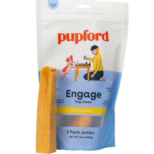 Pupford Yak Cheese Himalayan Dog Chews | for Aggressive Chewers | Durable & Long-Lasting Chews for Teething Puppies & Dogs Simple, Natural Ingredients, Low Calorie, Delicious Treat