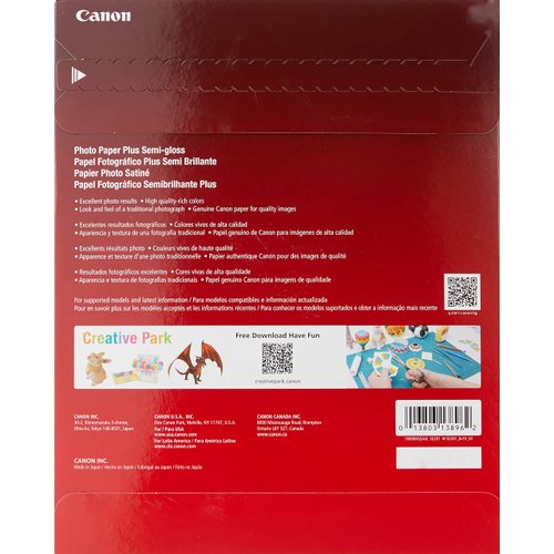 Canon SG-201 8X10(50) Photo Paper Plus Semi-Gloss 8" x 10" (50 Sheets) (SG-201 8X10)