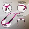 Global Vision Cougar Safety Glasses Nurses Dental Assistant Glasses Shooting Glasses for Women Ladies Men Pink Frame Clear Lens