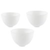 Healifty 3Pcs Diy Face Mixing Bowl Face mask Bowl Facial Mud Bowl Silicone Bowl Cosmetic Beauty Tool for Home Salon Spa Face Skin Applicator Bowl (White)