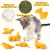 MALLMALL6 Catnip Toys for Cat - 5Pcs Dino Nuggets Cat Toys, Dinosaur Chicken Nugget Catmint Interactive Gift for Indoor Cats, Plush Golden Cat Supplies, Chew Cat Toy Set, Cute Pet Gifts for Cat Lover