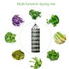 PROTITOUS 6 Tier Black Mesh Zippered Herb Drying Rack Hanging Dryer Dry Net with Pruning Shear for Hydroponics
