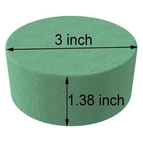 24 Pcs 3 Inch Flower Foam Block Round DIY Flower Arrangement Kit Wet Flower Foam for Artificial Flowers, Wedding Aisle Flowers, Party Decoration