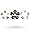 D'Addario Accessories Beatles Guitar Picks - The Beatles Collectable Guitar Picks - Picks with Tin, 15 Pack, Stripes