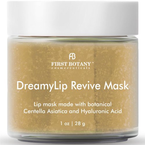 Lip Mask & Lip Balm - 2 in 1 Nourishing & Hydrating leave-on Overnight lip mask (Beige)