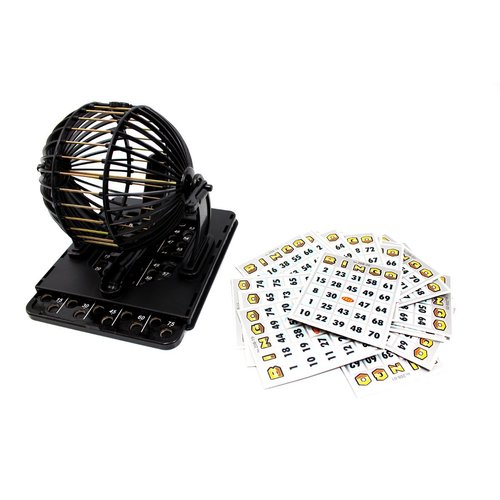 PowerTRC Bingo Machine Cage Game Set | with Bingo Balls | Classic Cage | Bingo Tray (Classic Version)