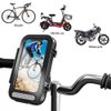 Anatch Phone Holder Waterproof Motorcycle Phone Mount with Touch Screen 360° Rotatable Smartphone Holder for Cellphones, Black
