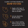 CLARK'S Bamboo Cutting Board Care Kit, Includes Mineral Oil (12oz) and Carnauba Beeswax (6oz) Enriched with Orange & Lemon Extract, Bamboo Cutting Board Oil Food Grade, Cutting Board Wax Bamboo