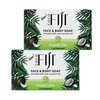 Coco Fiji Soap Bar for Face and Body Infused With Organic Coconut Oil, Coconut Lime, Essential Oil, Natural Soap for Moisturizing & Pore Purifying Skin, 7 oz,Pack of 2