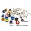 Honkoolly 420 Set 3mm Metal Eyelets Mixed Colors Round Eyelet Grommets for Scrapbooking Card Making Leather Craft Shoes Clothes Paper Craf,30 Set/Colors,14 Colors