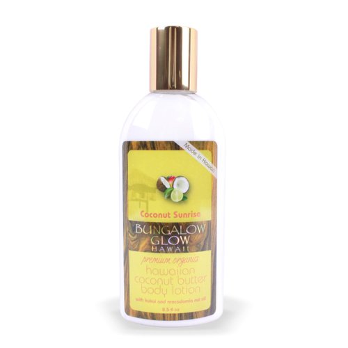 BUNGALOW GLOW Coconut Sunrse Cocont Bttr Body Lotion, 8 OZ