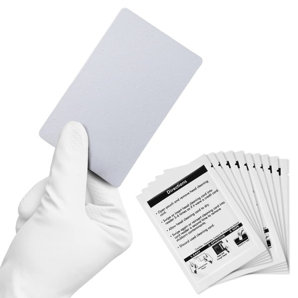 Zhi Yin CR80 Cleaning Cards, Dual Side Card Reader Cleaner, POS Swipe Terminal Cleaning Cards CK-CR80 (20pcs)