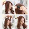 6 Pcs Brown Sponge Volume Hair Bases Volume Inserts Hair Clip Fluffy Hair Cushion Bump It up Hair Piece Hair Styling Pad for Women Girls Clips and Barrettes(ZS239)